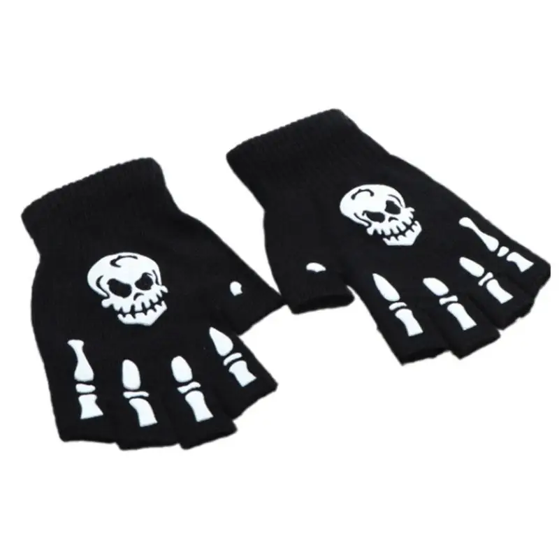 39BD Thermal Gloves Warm Teens Gloves Winter Warmer Half Finger Gloves for Cycling