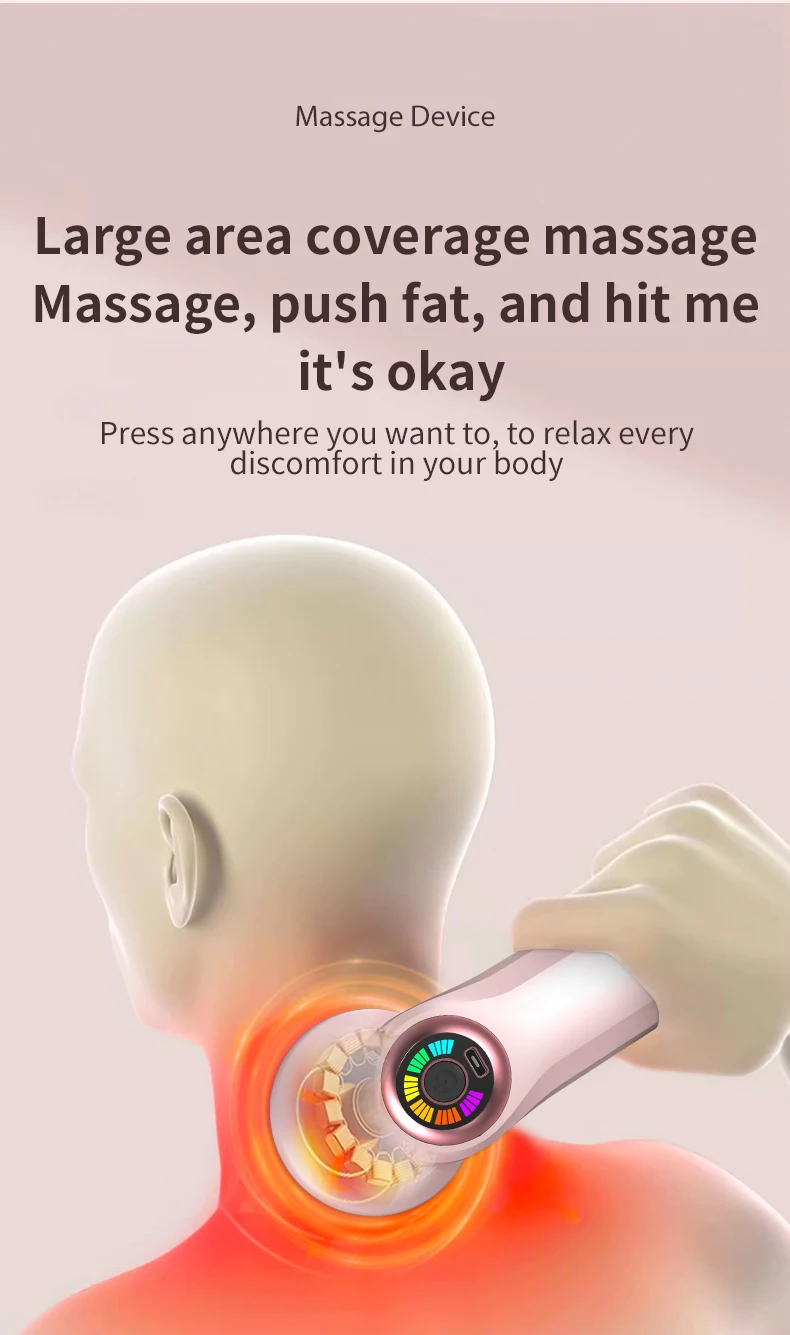 2025 Elektrisches Körpermassagegerät für Nacken, Rücken, Schulter, Körperformungsmaschine, kabelloses Hand-Cellulite-Massagegerät, Schönheitswerkzeug – Detail 5