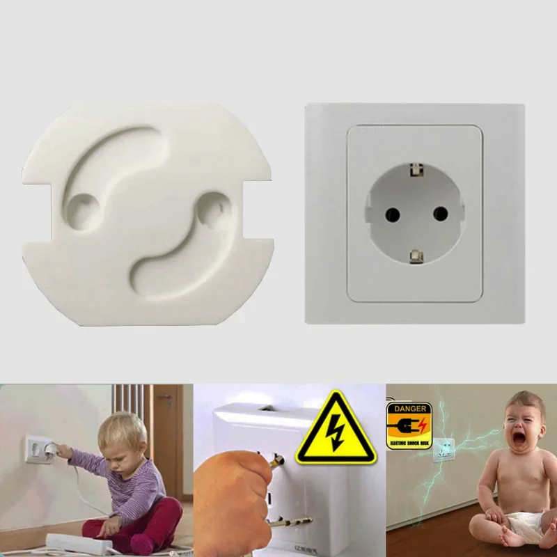 EU Baby Safety Electrical Outler Cover Anti Electric Shock Rotate Socket Protection Plug Protector Kid Power Socket Guard