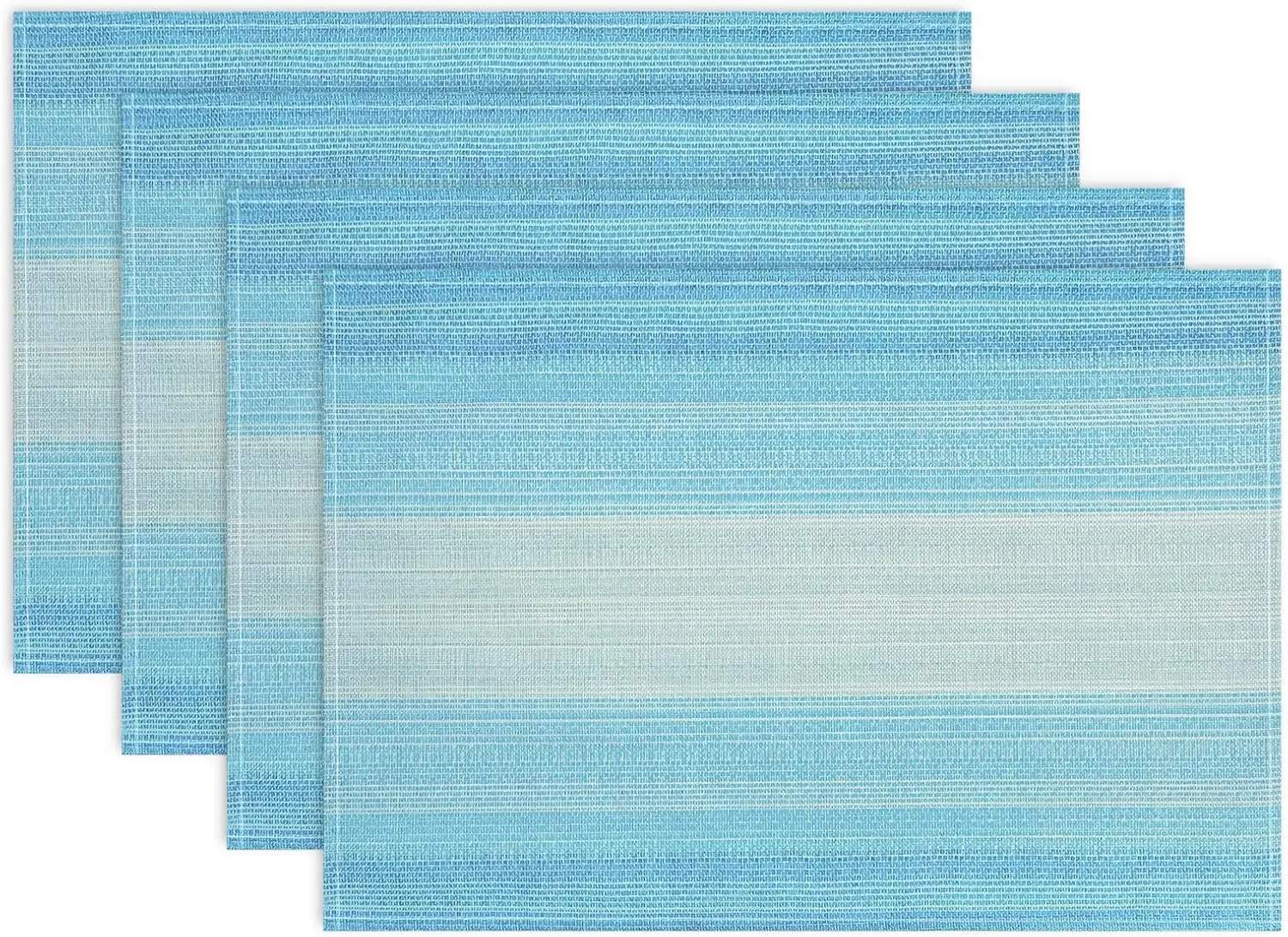 

Placemats Set of 4, 12x18 Inch Washable Place Mats Easy to Clean Heat-Resistant Anti-Skid Table Mats for Holiday Party Kitchen D