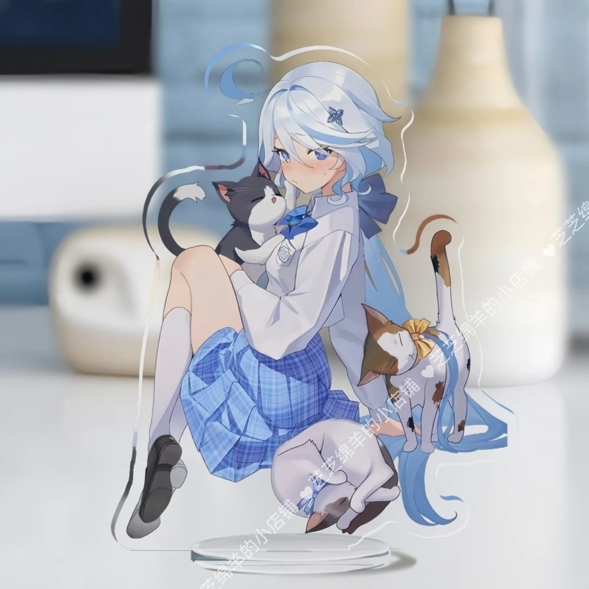 Anime Genshin Impact Furina Cosplay Double-faced High Transmittance Acrylic Decoration Standing Sign Cute    Ambitus