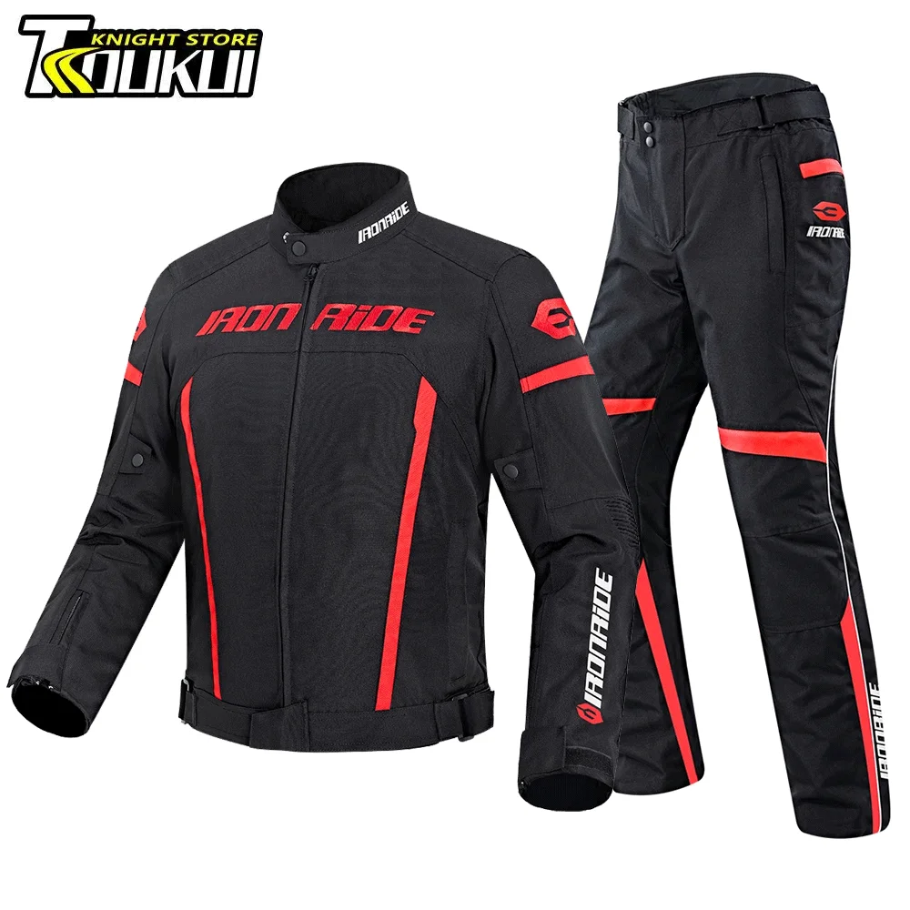 

Waterproof Motorcycle Jacket Men Moto Jacket Wearable Motorbike Biker Riding Racing Suit Reflective Body Armor Protection