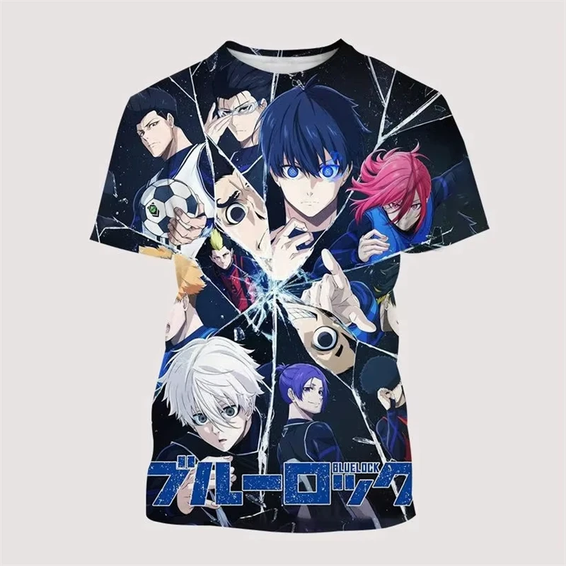 2026 Blue Lock 3D Printed Men/Women Children T Shirt Fashion Harajuku Style Y2k Football T-shirt Oversized Short Sleeve Tops