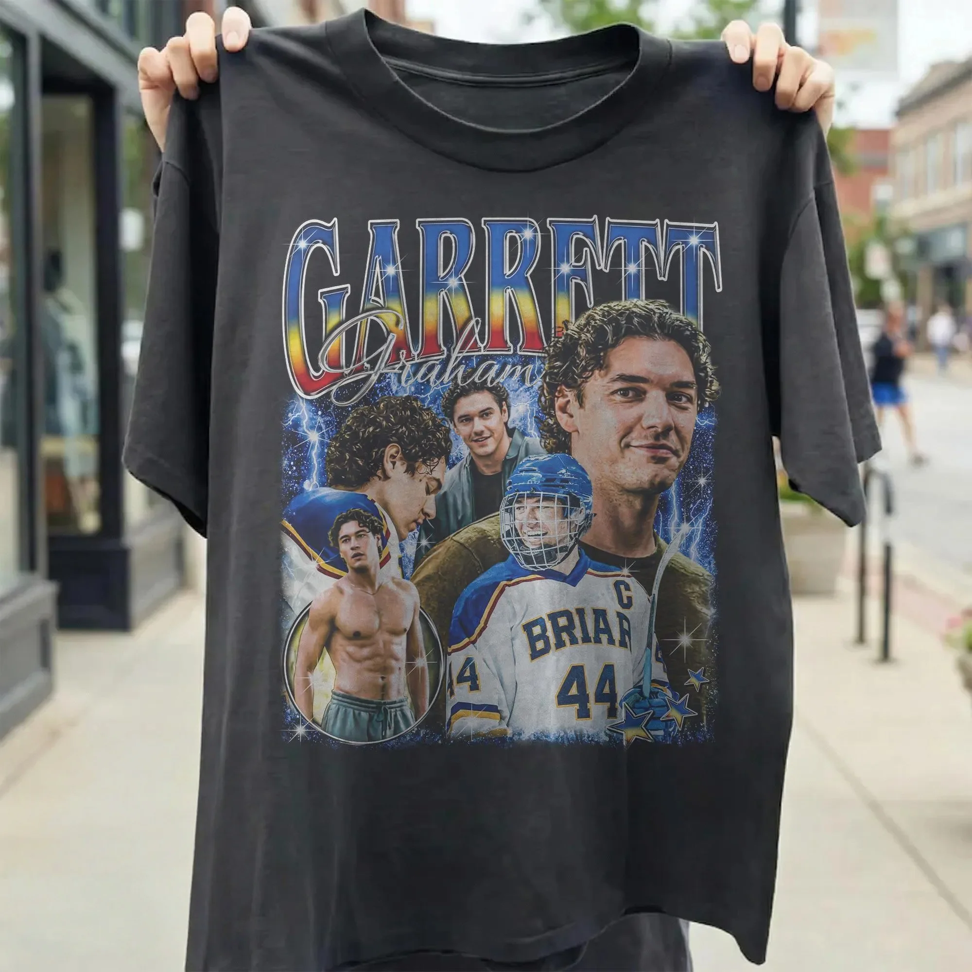 Off Campus TV Series Garrett Graham T-shirt Men and Women Summer Cotton Clothing Vintage Fashion Short Sleeved Tee Streetwear