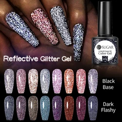 UR SUGAR 7.5ml Champagne Reflective Glitter Nail Gel Polish Bright Sparkling Varnish Semi Permanent Soak Off UV LED Nail Art