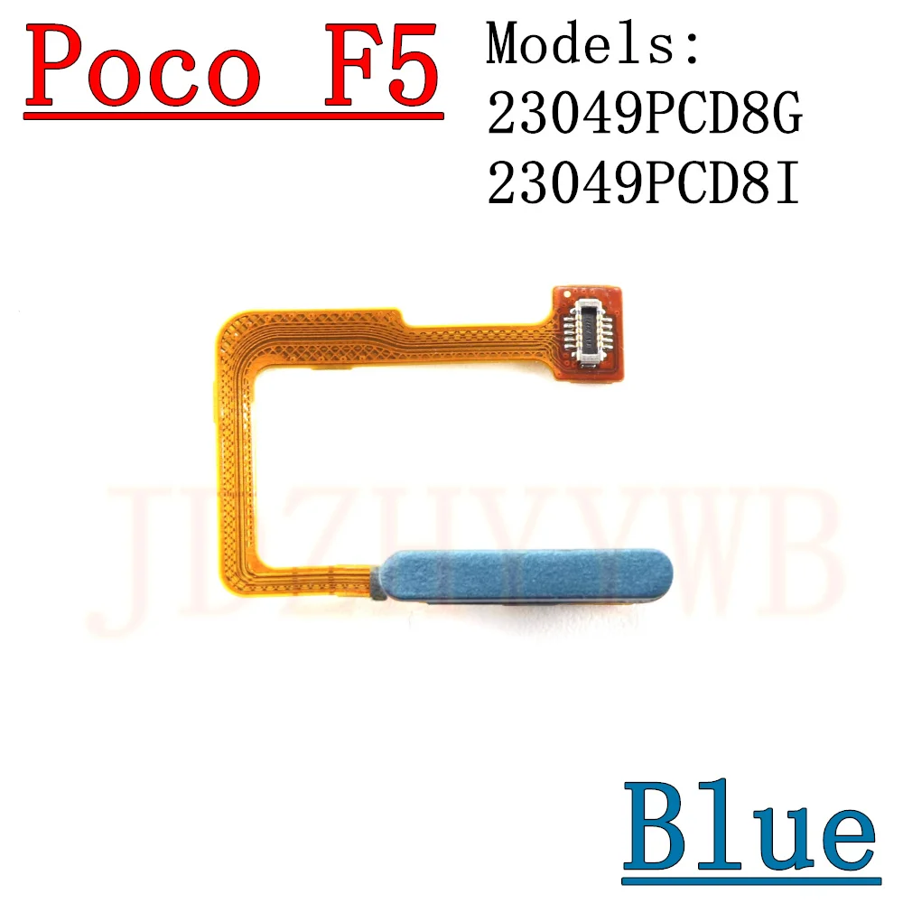 Finger Print Scanner Flex Cable Power On OFF For Xiaomi Poco F5 Pro F5Pro Home Button New Fingerprint Sensor image 6