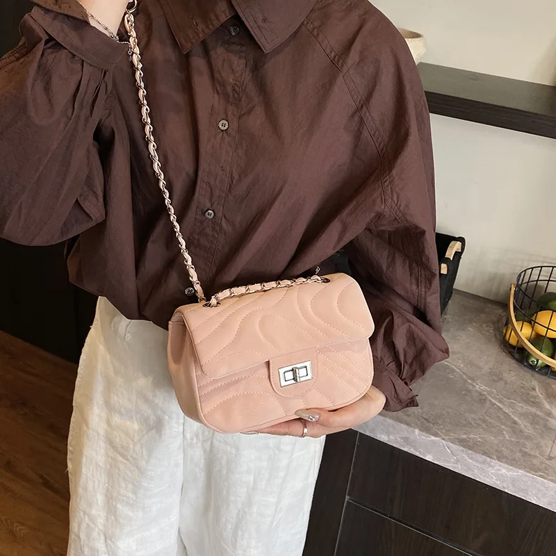 

New 2025 Women's Trendy Versatile Diamond Chain Crossbody Bag - Ins Style Niche Design