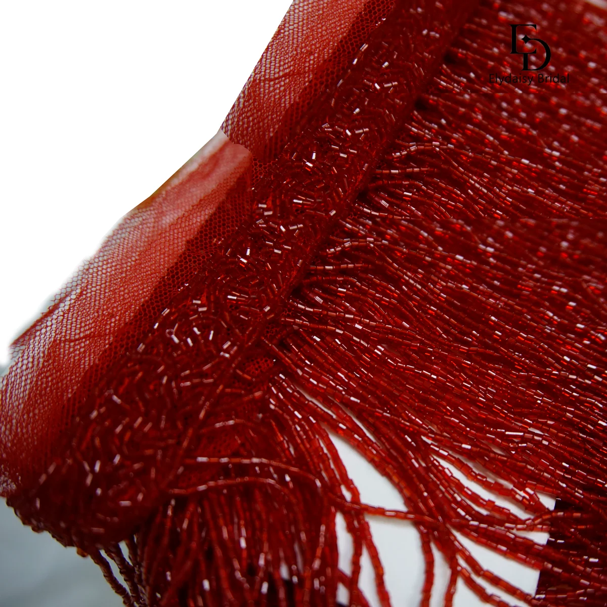 ELYDAISY Longo 25 cm Vermelho - Home Textiles Luxury Curtains avaliação e preço