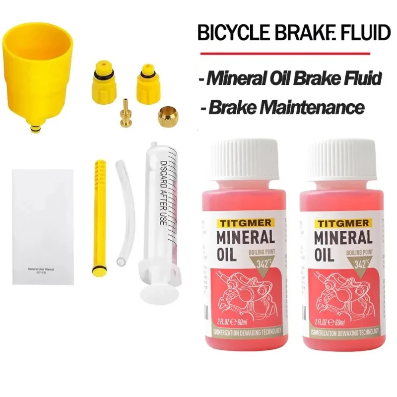 Hot Bicycle Brake Mineral Oil System 60Ml Fluid Cycling Mountain Bikes for Shimano 27Rd Bike Hydraulic Disc Brake Oil Fluid