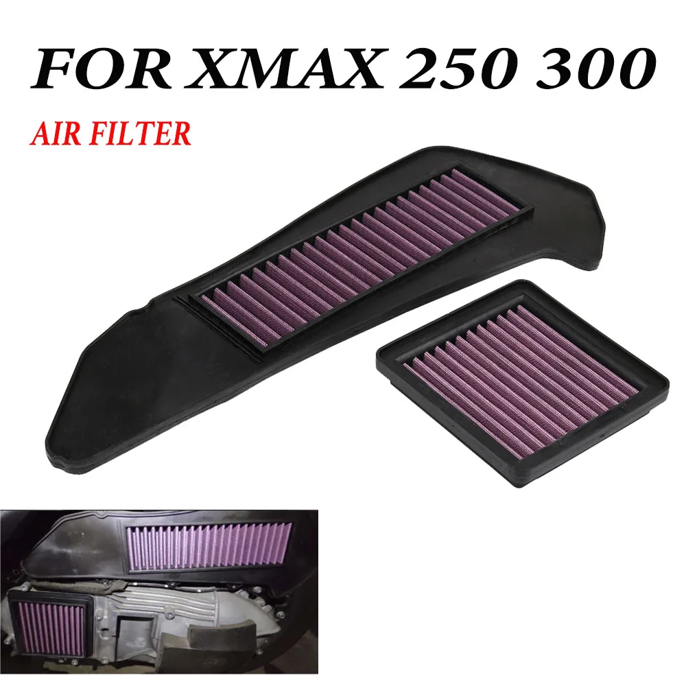 Air Filter Intake Cleaner Air Element Cleaner Engine For Yamaha XMAX300 XMAX250 XMAX 300 X-MAX 250 2017 + Motorcycle Accessories