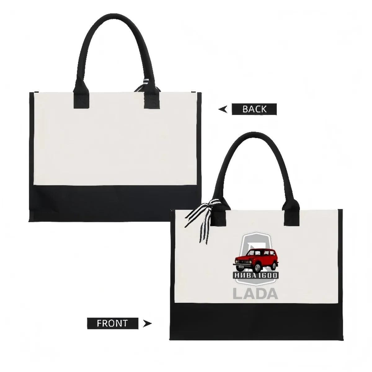 LADA HNAB1600 2026 وصول جديد موضة عملية واسعة قابلة لإعادة الاستخدام حمل حقيبة نمط طباعة 2 لهجة الثقيلة حقيبة كتف كبيرة f