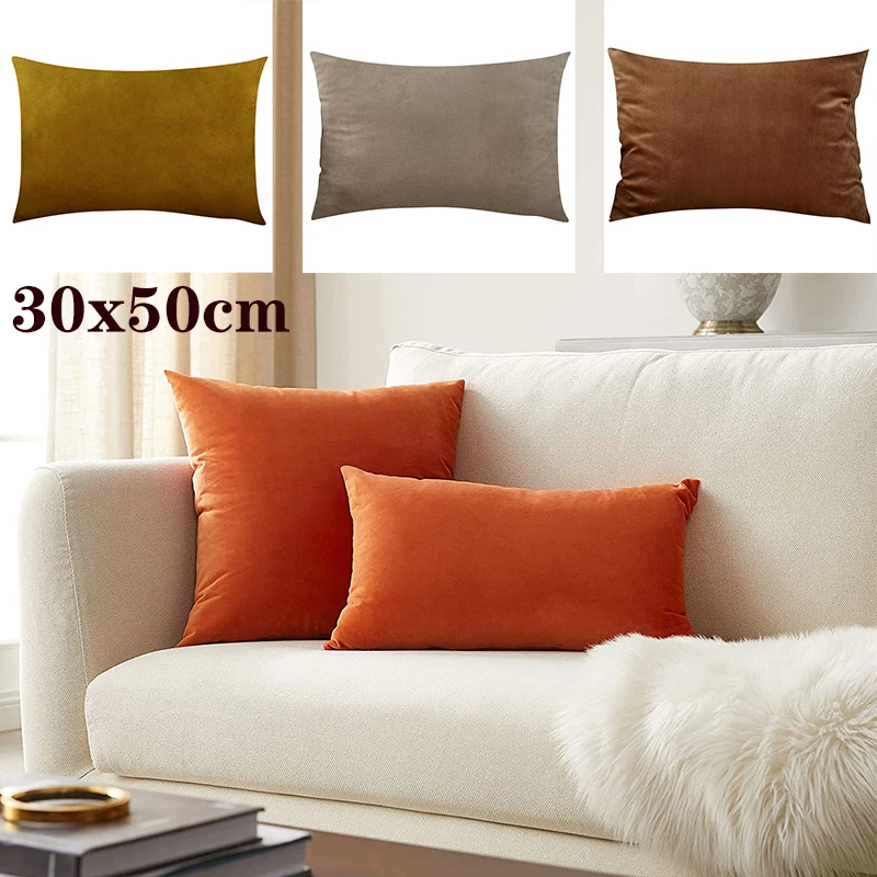 

30x50cm Classic Cushion Cover High Quality Velvet Soft Warm Luxury Nordic Ins Home Decorative Pillowcase for Living Room Sofa