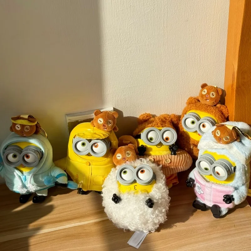 

Аутентичные 52 игрушки BOB + TIM, желтый человек, плюшевая кукла, подвесной орнамент, игрушка в подарок для друзей, мягкие плюшевые животные, коллекционная слепая коробка