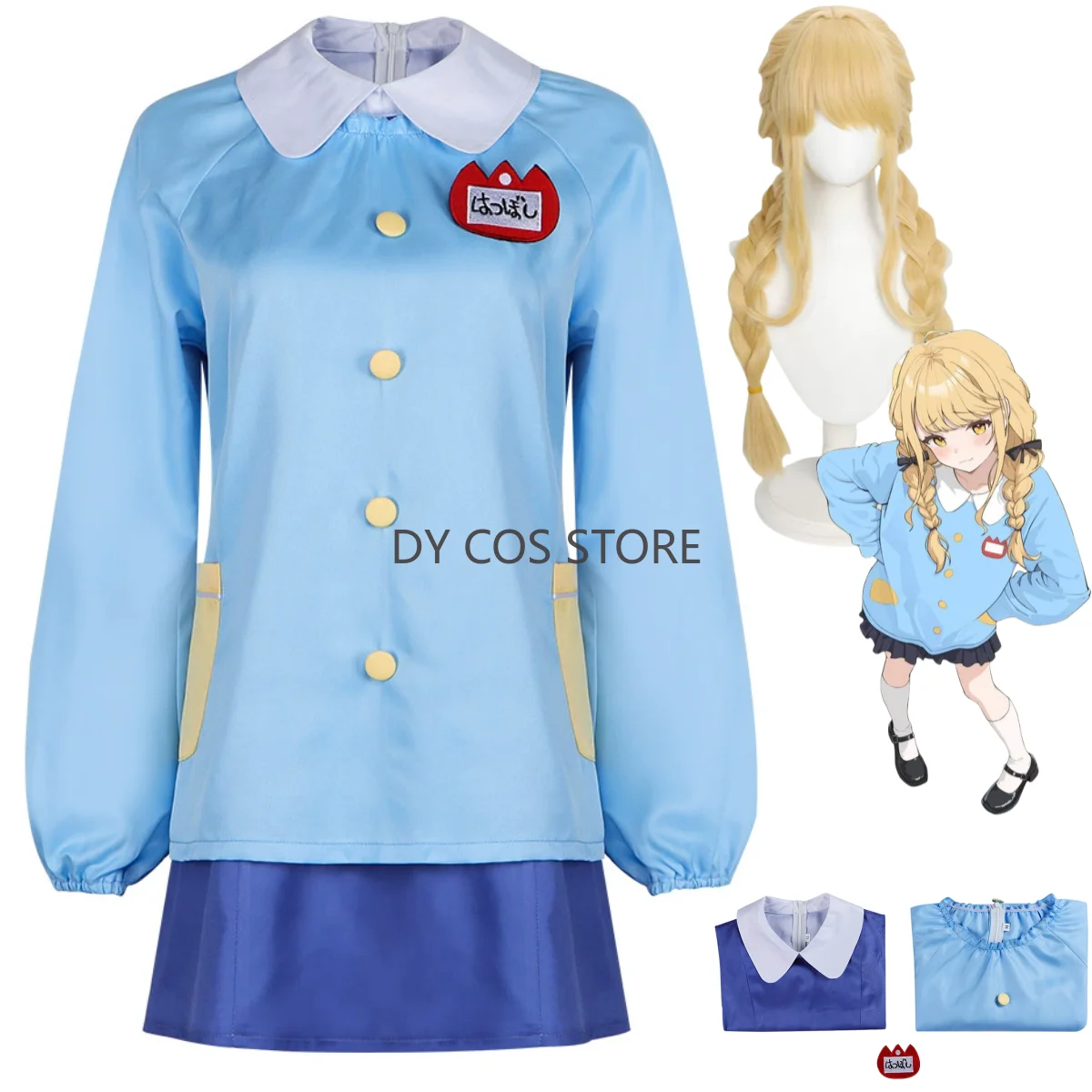 

Игра Gakuen IdolMaster Sumika Shiun Kotone Fujita Косплей Костюм Парик Синяя Школьная Форма Рубашка Юбка Женский Kawaii Костюм Кампуса