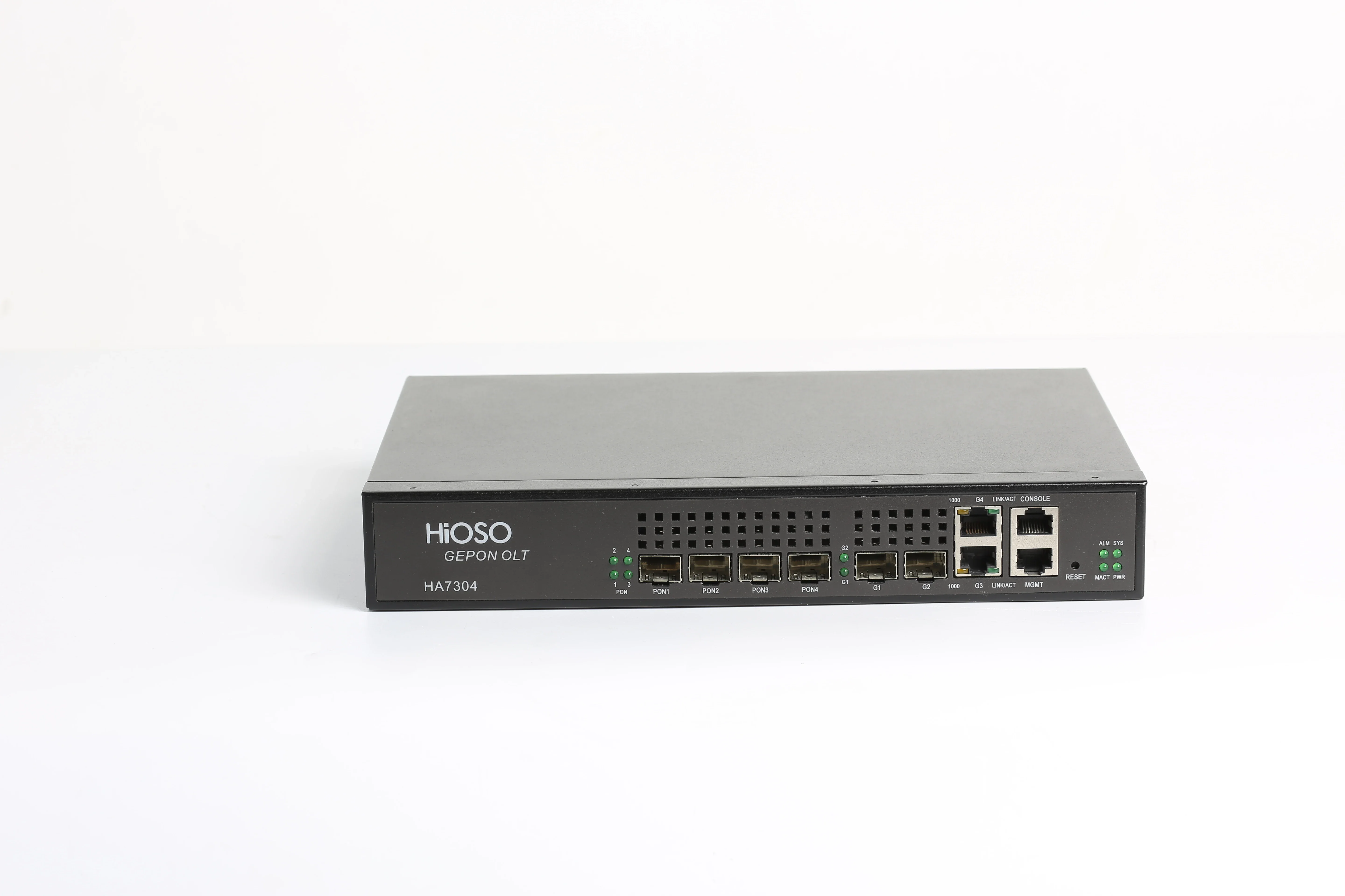 hioso fiber optical equipment mini 4 ports olt without SFP Modules