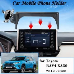 For Toyota RAV4 XA50 2019 2020 2021 2022 Screen Car Mobile Phone Holder GPS Bracket Gravity Mount Support Auto Stand Accessories