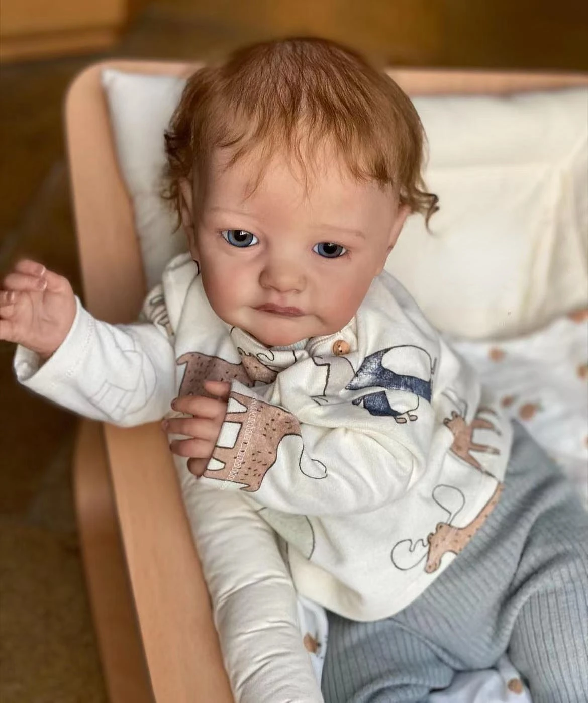 

FBBD 60CM Completed Doll As in Picture Reborn Doll Tobiah Hand Paint Doll with Genesis Paint High Quality 3D skin multiple Layer