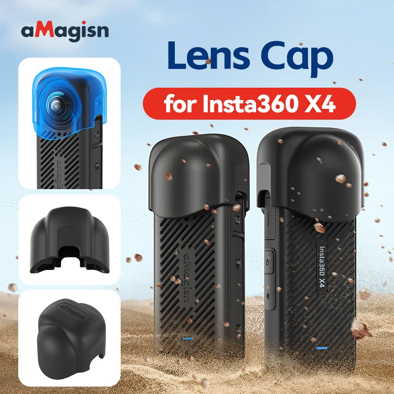 

aMagisn Lens Protective Cap for Insta360 X4 Dustproof Anti-scratch Lens Silicone Protector Case For Insta 360 X4 Accessories