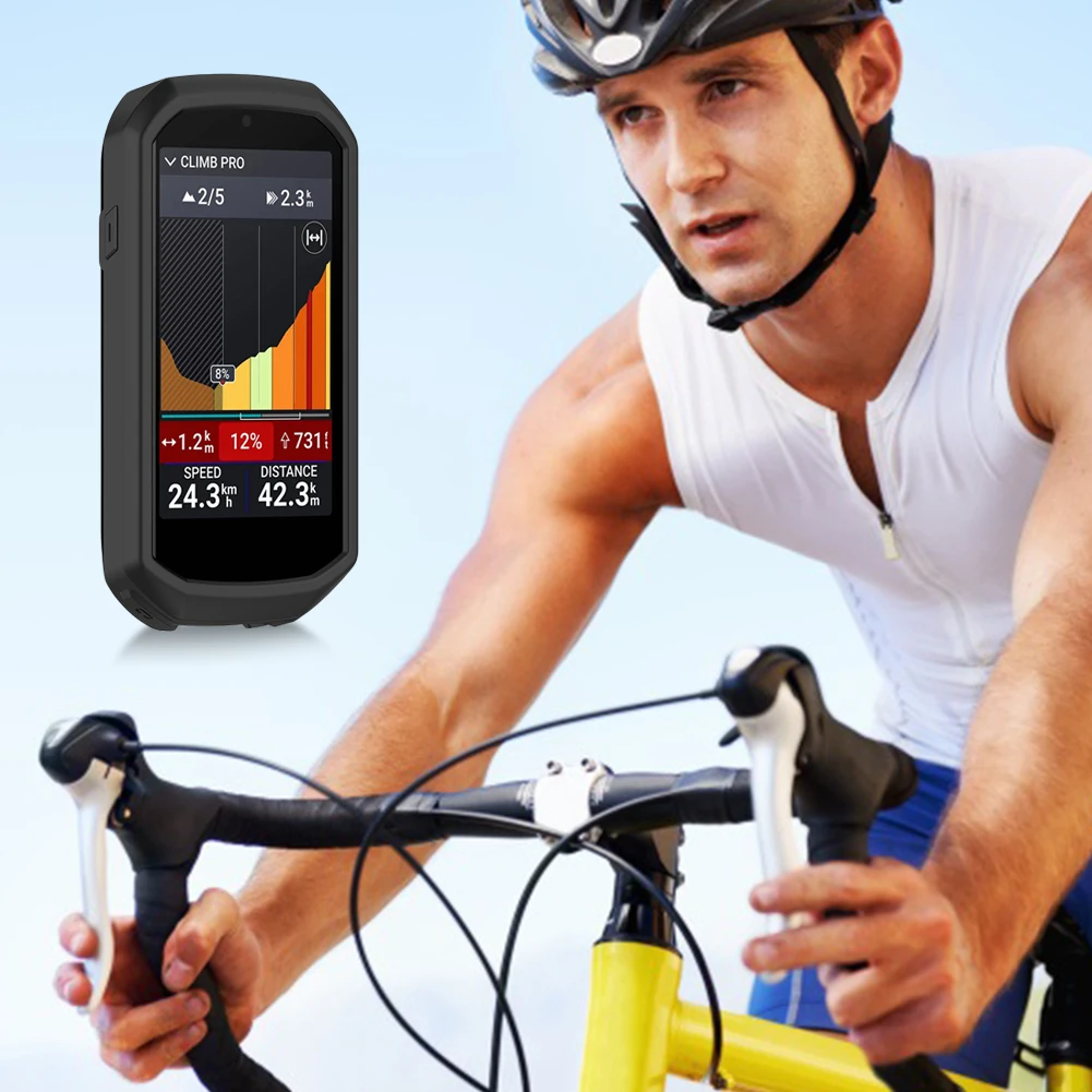 For Garmin Edge 1050 Silicone Case All Inclusive Protective Case Soft Anti-Drop Bike GPS Protective Cover Bumper Sleeve Shell