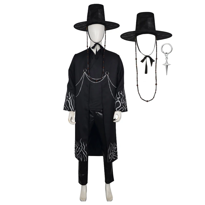 Kpop Group Singing Korea Style Boy Idol Halloween Party Costume Korean ethnic boys' clothing Cosplay Costume plus hat and earri - Detail 1