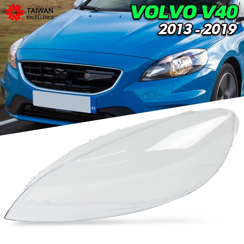 

Car for For Volvo V40 2013-2019 Car Accessories Headlight Lens Cover Headlamp Shell Lampshade Transparent Plexiglass