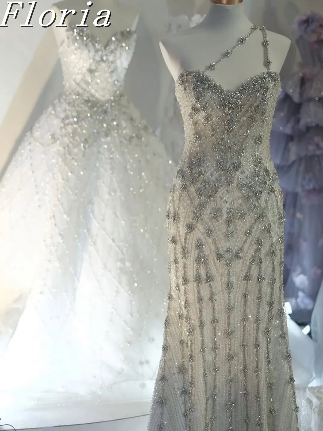 

Luxury Arabic Blue Beaded Asymmetric Shoulder strap Mermaid Evening Dress for Women Party Wasisi 2025 Customized