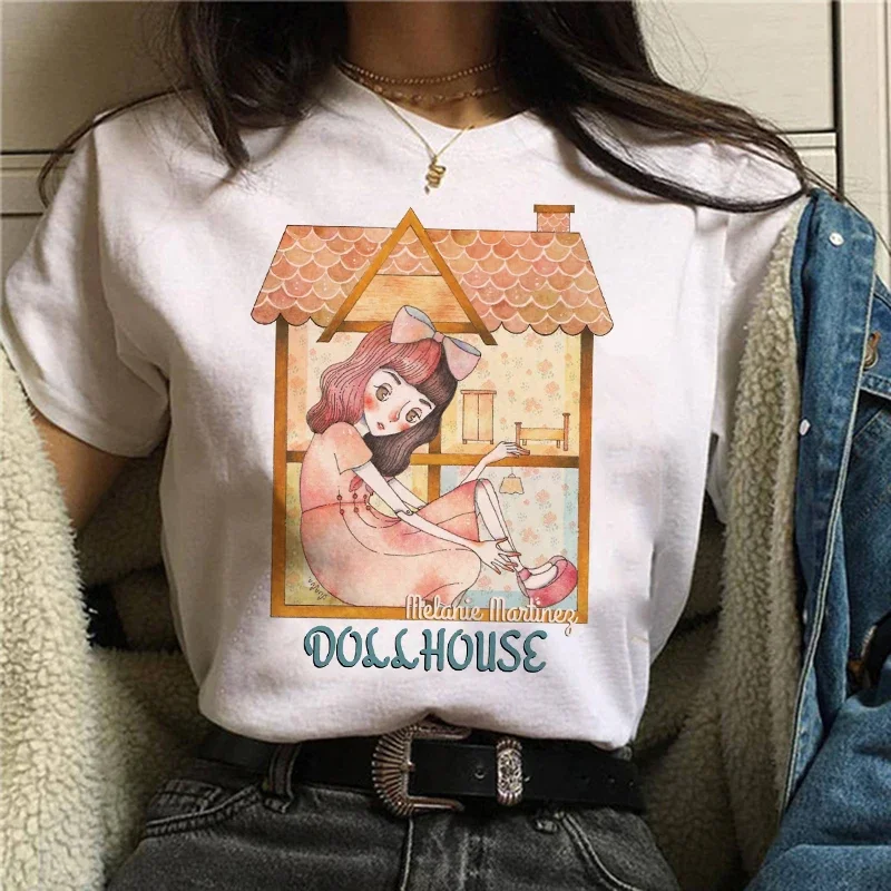 T-shirt Manga japonais pour femme, T-shirt femme, Vêtements comiques, Manga drôle, Melanie, Martinez, Années 90, Y2K