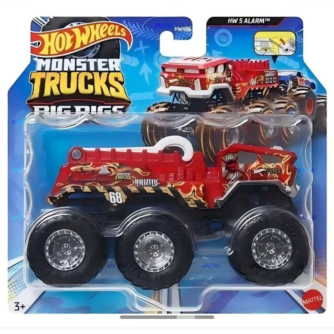 ماتيل هوت ويلز 1/64 شاحنات مونستر سلسلة الحفارات الكبيرة ميجا ريكس تايجر شارك تحصيل سيارات لعب دييكاست لعبة السيارة هدية
