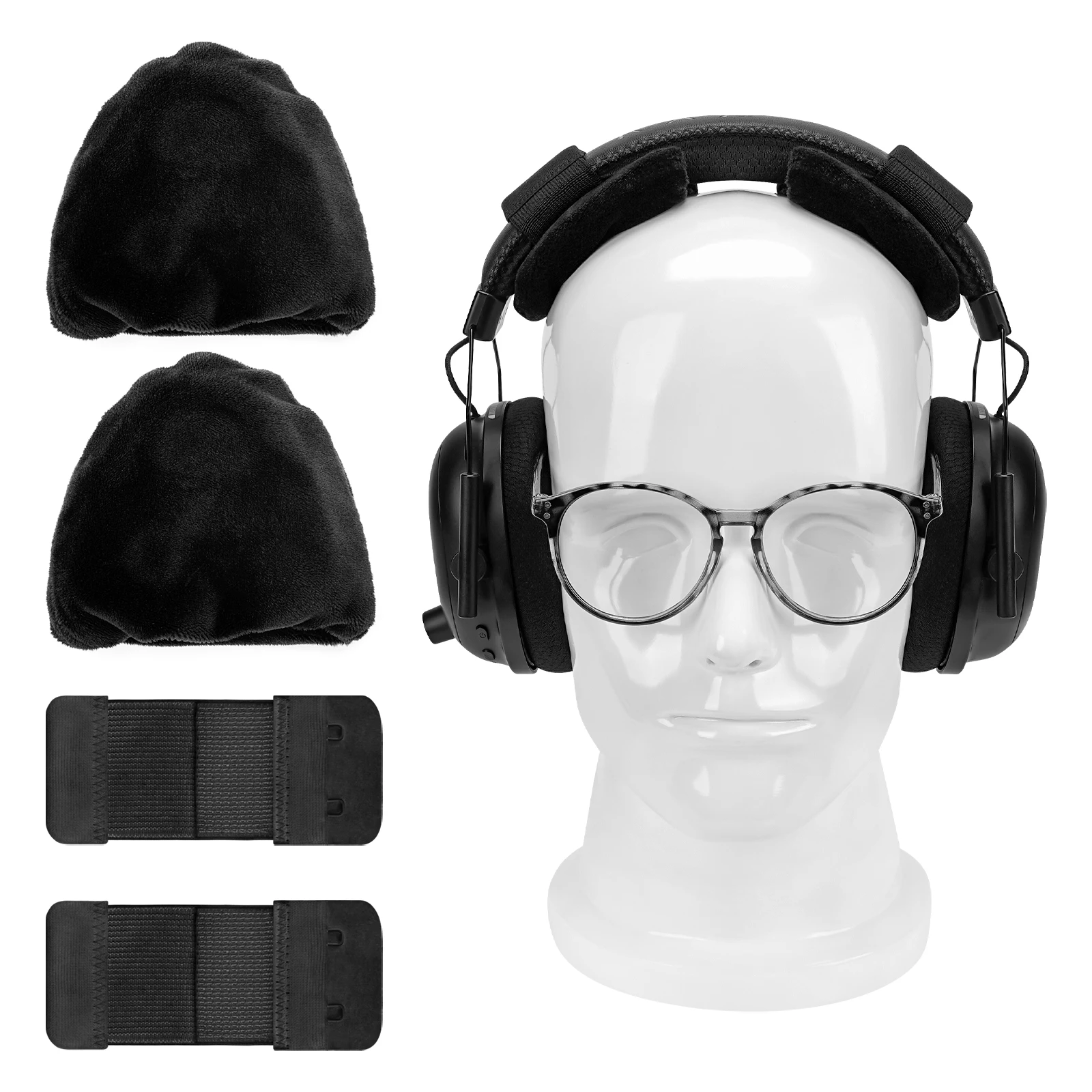 Geekria Comfort Headphones Headband Pressure Relief Pads, Velour Headband Cushion Pad for Bald, Prevent Headphones Hair — product photo 1 of 1