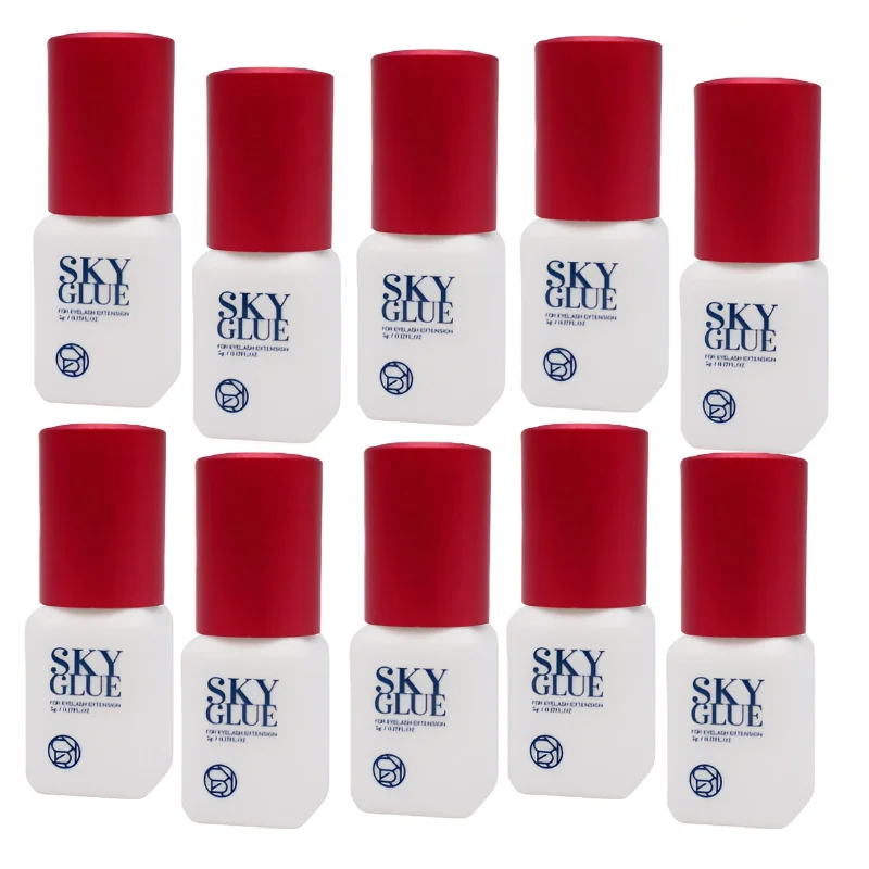 Korea Sky S+ Glue with Red Cap 1-2s Fast Drying 5ml Professional Original Eyelash Extension Adhesive False Lash Tools