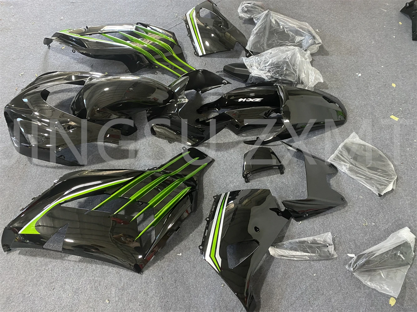 ABS射出成形フェアリング,オートバイシェル,ボディシェル,ZX-14R, 2012, 2013, 2014, 2015, 2016, 2017, 2018, 2019