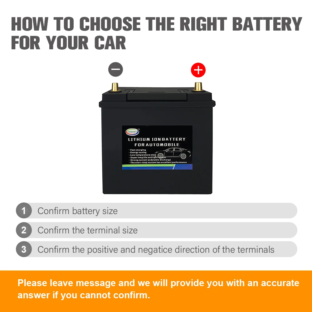 Car Starting Battery 12V LiFePO4 Car Battery High Power 12V CCA1300A 1600A 1900A 2300A Lithium Iron Battery For Gasoline Diesel