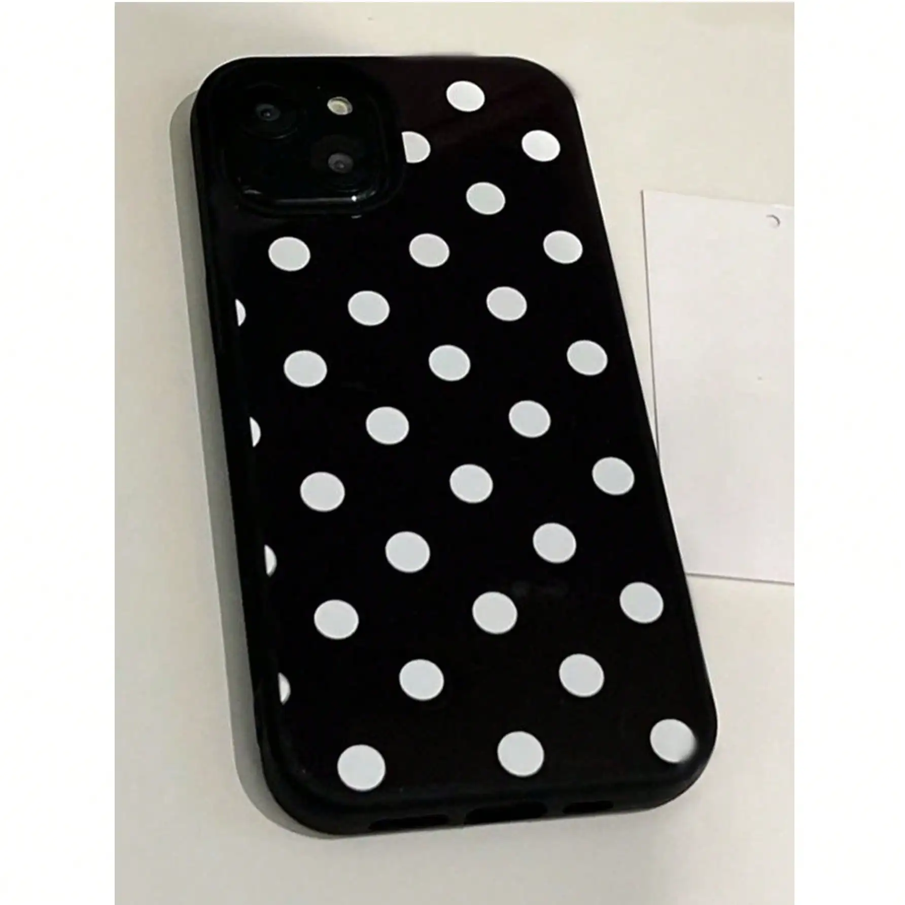 Ins البولكا نقطة مطبوعة أنيقة بولي TPU مكافحة الإفلات جراب هاتف مناسبة آيفون 11/12/13/14/15/ 16 برو ماكس جراب هاتف #5