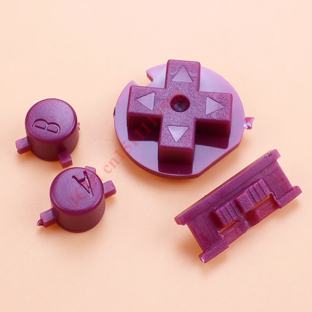 1Set Multi-Color Rubber Conductive D-pad Buttons For GameBoy Classic For GBC DMG A B Buttons DiY Button Set Replacement