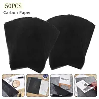 50 Sheet A4 Size Copy Carbon Paper Reusable Tracing Transfer Paper for Office School Home Canvas Wood Glass Metal Ceramic