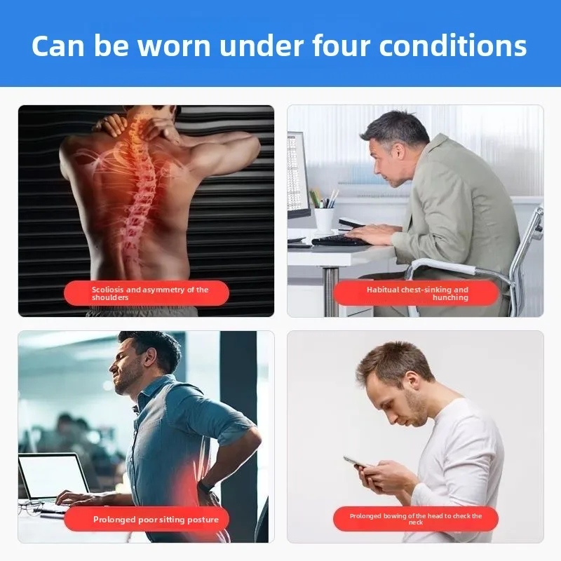 Scoliosis Brace Adjustable Spinal Auxiliary Orthosis Force Posture Corrector Breathable Back Support Brace for Scoliosis