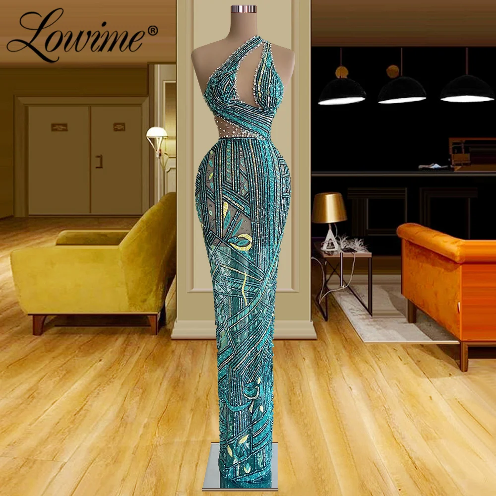 

Lowime Luxury Illusion Heavy Beading Crystals Women Evening Dressses 2022 Couture Long Wedding Party Gowns Plus Size Prom Dress