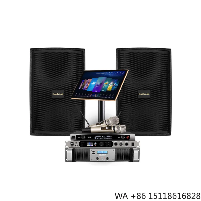 Bekboes Professional Indoor Multi-function Sing Karaoke System Full Set Dj Sounds System Speakers