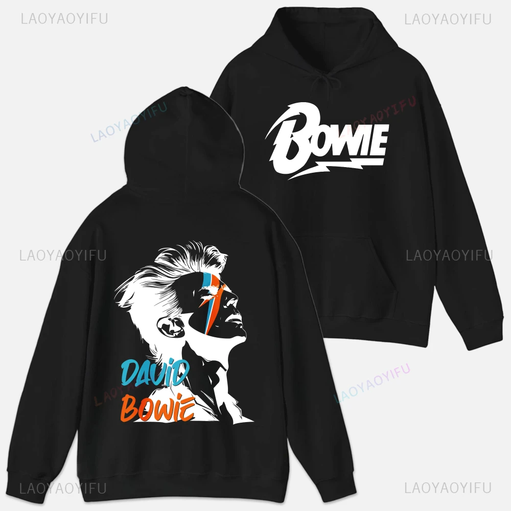 

D-david Bowie Quality Sweatshirt Autumn Clothing Custom Streetwear Funny Hoodie Clothes Plain Tops Long Sleeve Men Graphic