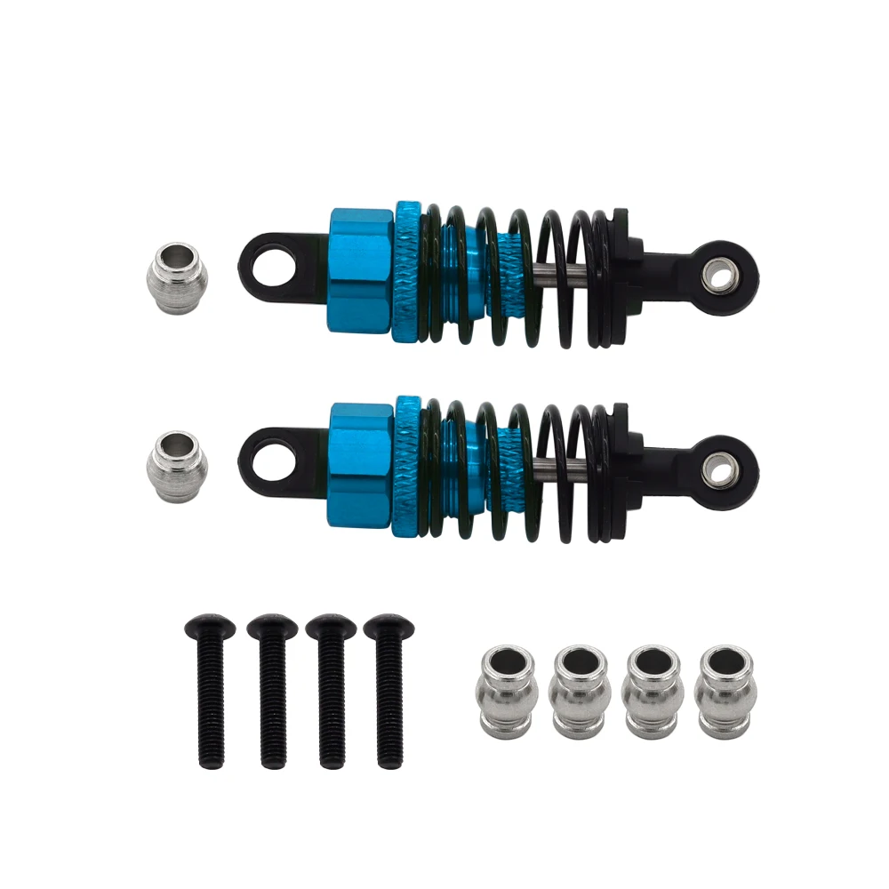Kit D’Amortisseurs En Aluminium Réglables Pour Tamiya TT-01/TT-02/MF-01X – 4 Amortisseurs, Ressorts Moyens Et Durs