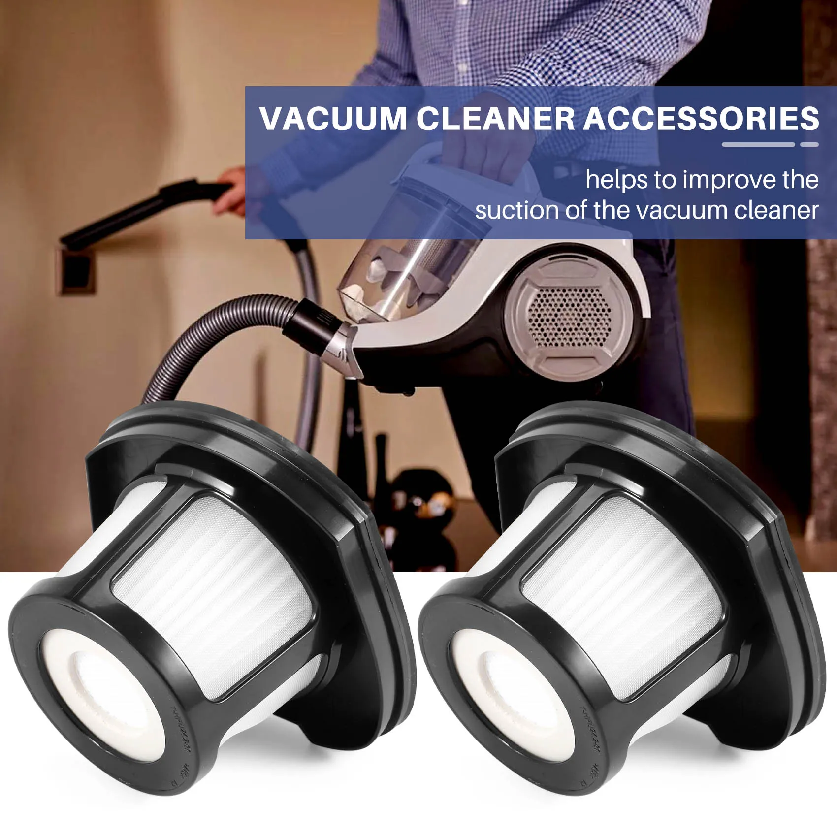 A11E-3 Pack Filters For Bissell 2390 2390A 2389 Pet Hair Eraser Cordless Pet Hand Vacuums Part 614212 1614203 1614204