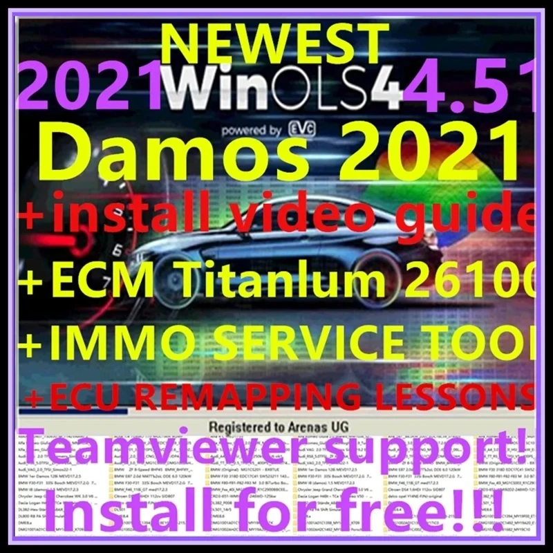 

2024 HOT WinOLS 4.51 With Plugins More Functions Auto ECU Chip Tuning Software 2021 Damos ECM TITANIUM immo service tool v1.2