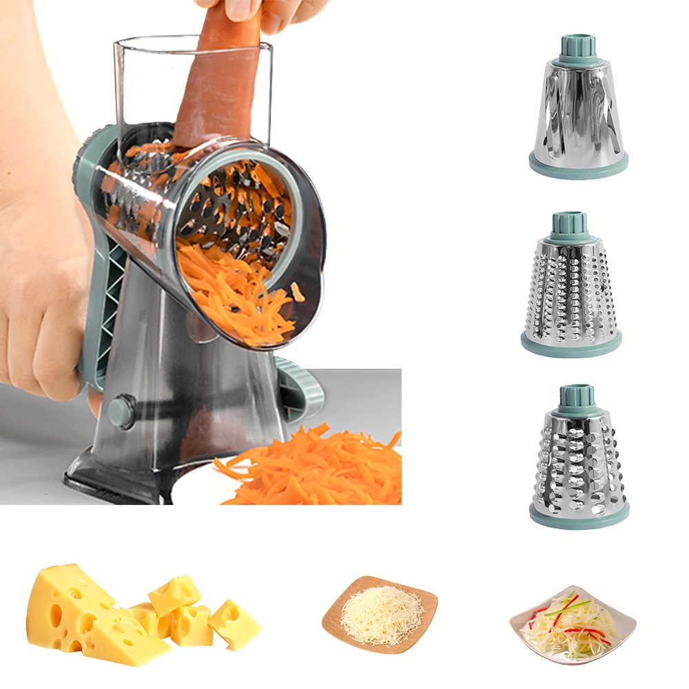 

Ротационная ручная овощерезка, слайсер, ролик, измельчитель сыра, терка для картофеля для кухни, гаджет, портативная машина для нарезания ломтиками, измельчитель
