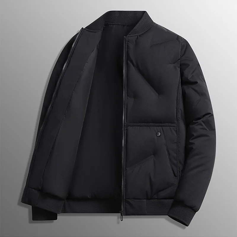 

【 M-8XL 】 2025 Autumn/Winter New Men's Down Cotton Jacket Fashion Trend Solid Color High Quality Comfortable Thick Coat for Men