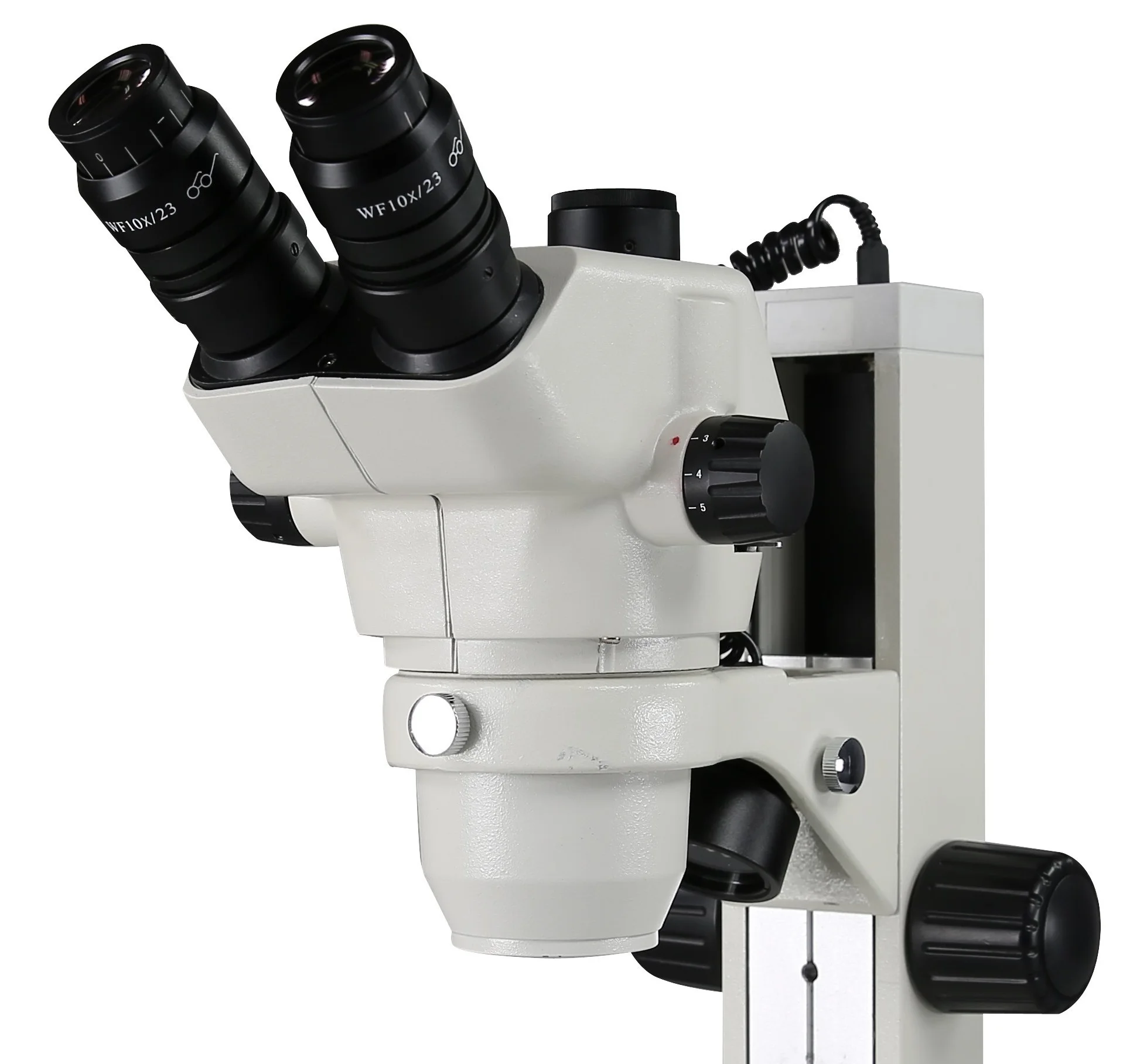 Industrial Trinocular Stereo Continuous Zoom Microscope For Phone Repair Soldering