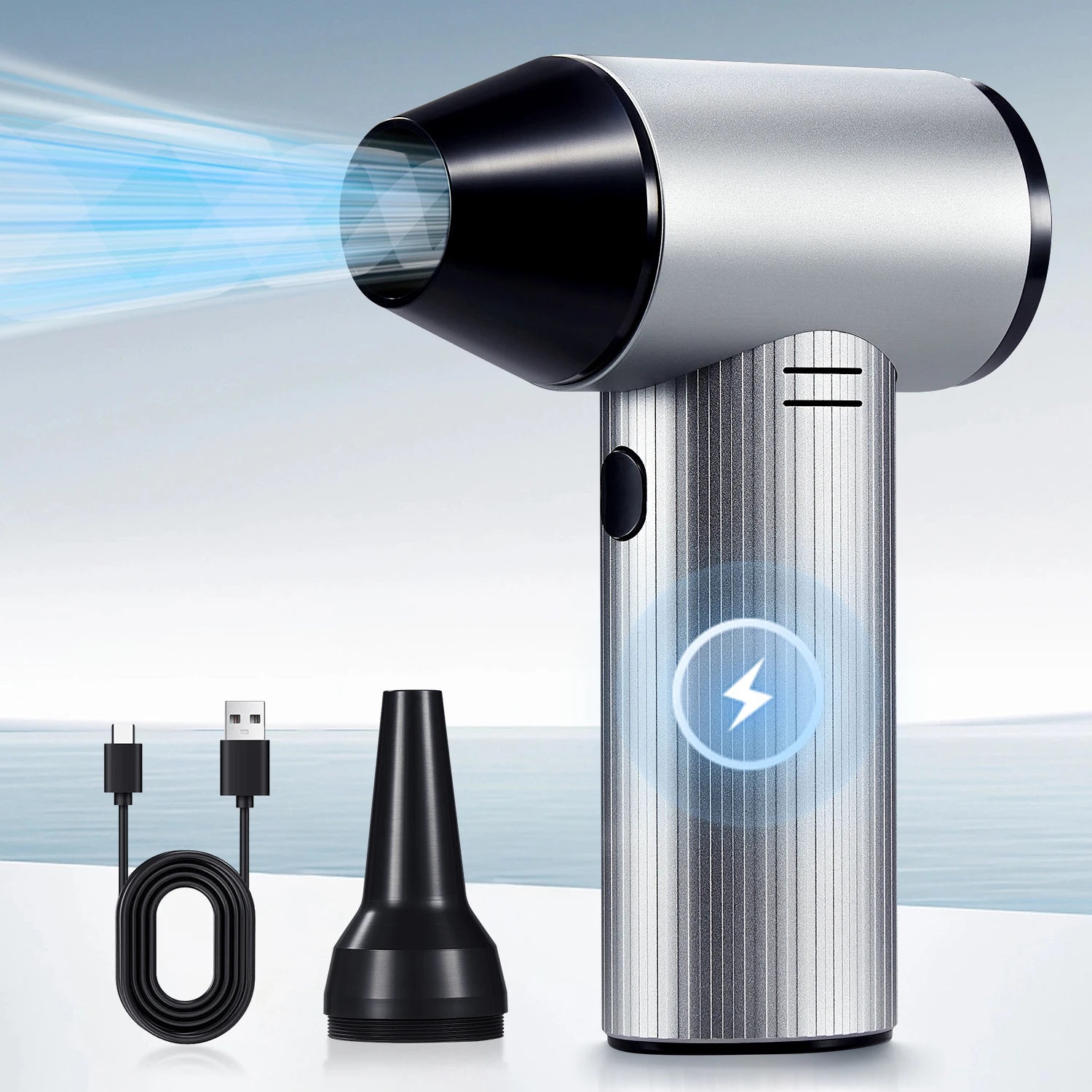 

Powerful Air Blower Mini Turbo Jet Fan 300,000 RPM 45m/s High Speed Duct Fan Turbo Violent Fan High-Performance Brushless Motor