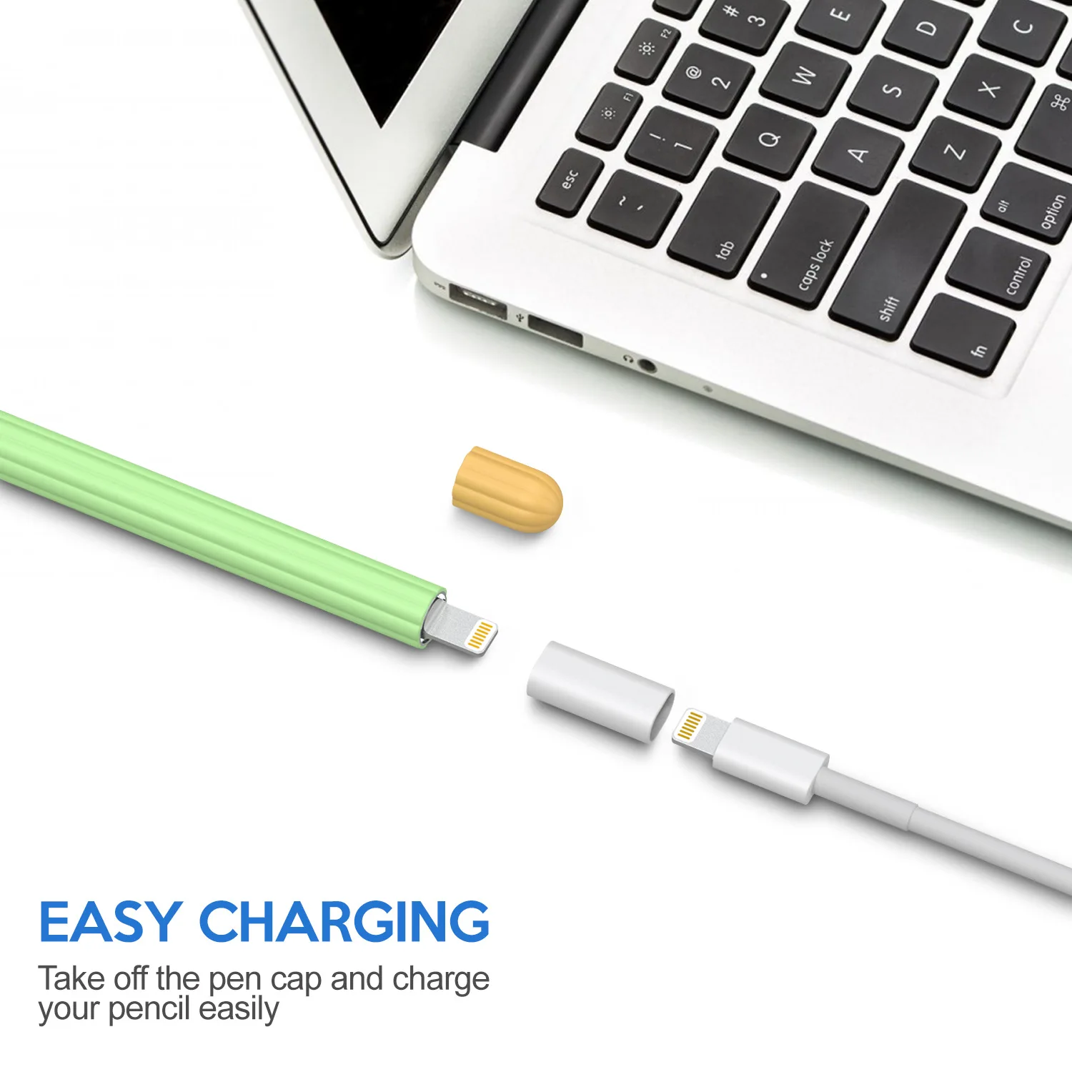 Stylus Cover Silicone Pen Case For Apple Pencil 1 2 Tips Cap Color Matching Stylus Protective Non-slip Anti-fall Pen 2 1 Cover