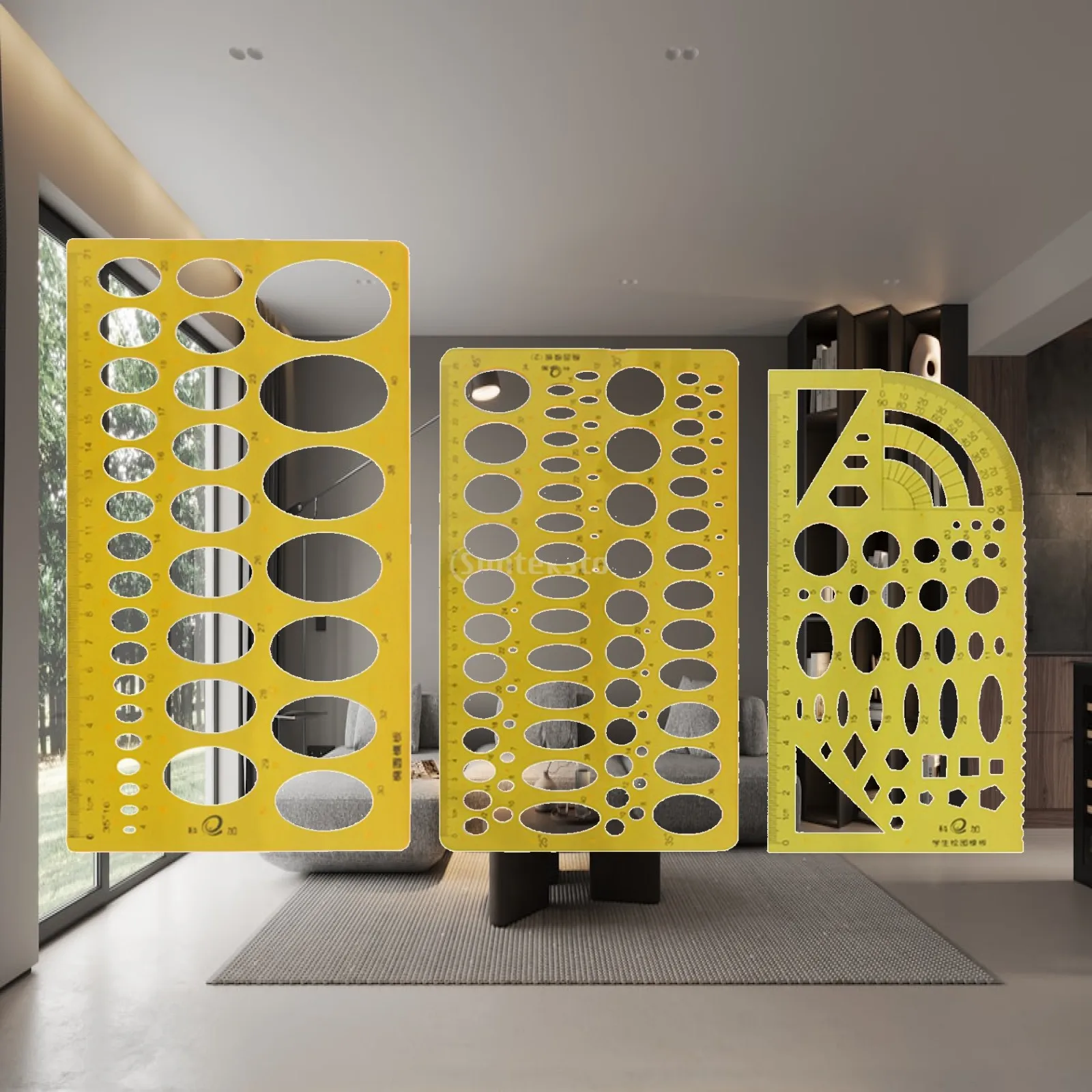 righello-geometrico-righelli-per-geometria-stencil-per-progettazione-articoli-di-cancelleria-per-studenti