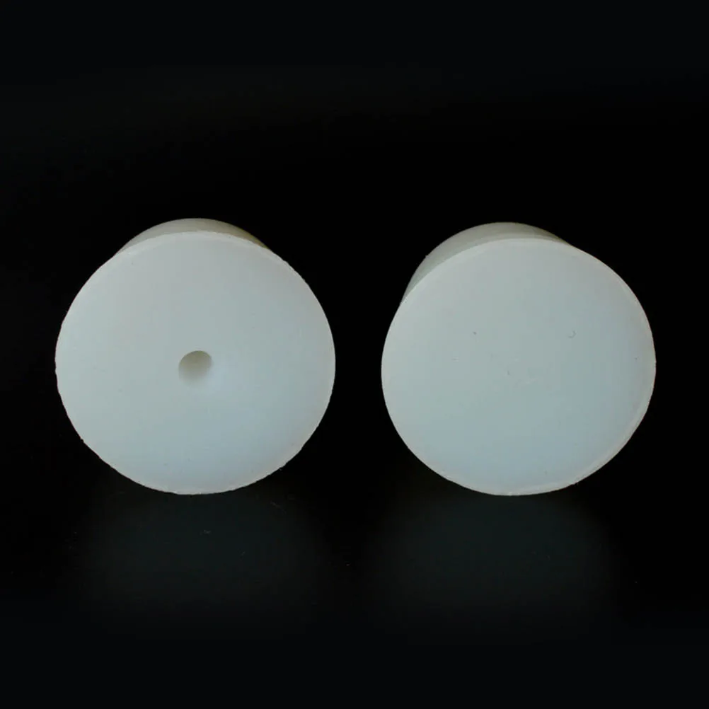 

6pcs Silicone Wine Stoppers Heat Resistant Air Sealing Bottle Plugs With Hole For Home Bar Use Rubber Stopper