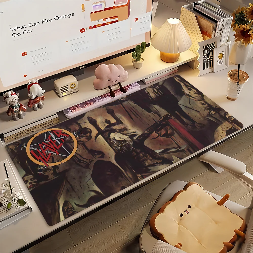 Band S-Slayer Mouse Pad Non-slip Rubber Computer Mat Gamer Balance Decoracion Deskmat Laptop Office Large